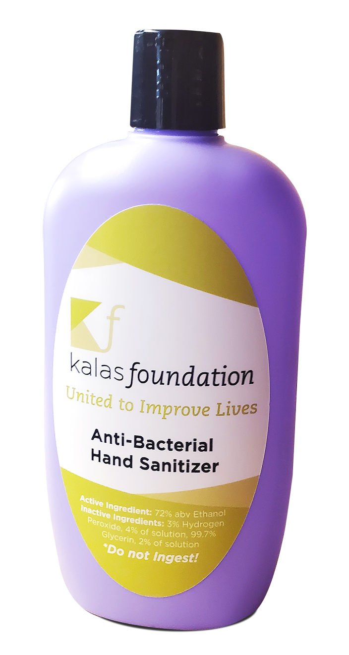 Kalas-Foundation-Hand-Sanitizer-Bottle Kalas Foundation donates hand sanitizer