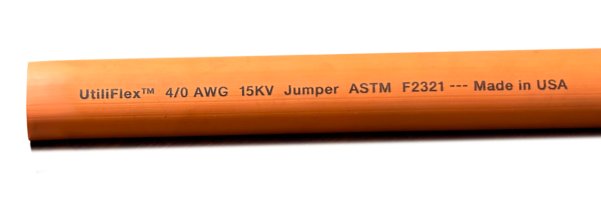 utiliflex-jumper-5.24-1920 Kalas 90°C NON-SHIELDED JUMPER CABLE<br />
Suitable as a temporary flexible power cable for temporary By-Pass connections.<br />
CONSTRUCTION<br />
Conductor: Annealed Flexible Bare Copper per ASTM B3 & ASTM B172 or Tinned Copper per ASTM B33 & ASTM B172<br />
Separator: Semi-conductive tape separator between the copper and ERP Insulation<br />
Insulation: Thermoset Ethylene-Propylene Rubber (EPR)<br />
BK/JC/8.20<br />
Specifications contained herein reflect current data and are<br />
subject to change. Values are nominal and/or approximate.<br />
ISO 9001:2015 CERTIFIED<br />
ISO 14001:2015 CERTIFIED<br />
MADE IN THE USA<br />
LISTED<br />
Kalas